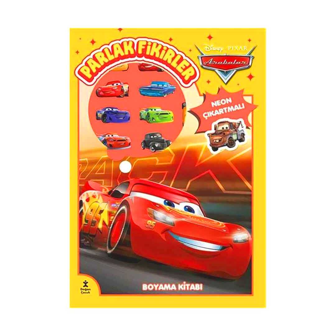 DOĞAN BOYAMA KİTABI DİSNEY PİXAR ARABALAR PARLAK FİKİRLER NEON ÇIKARTMALI 1