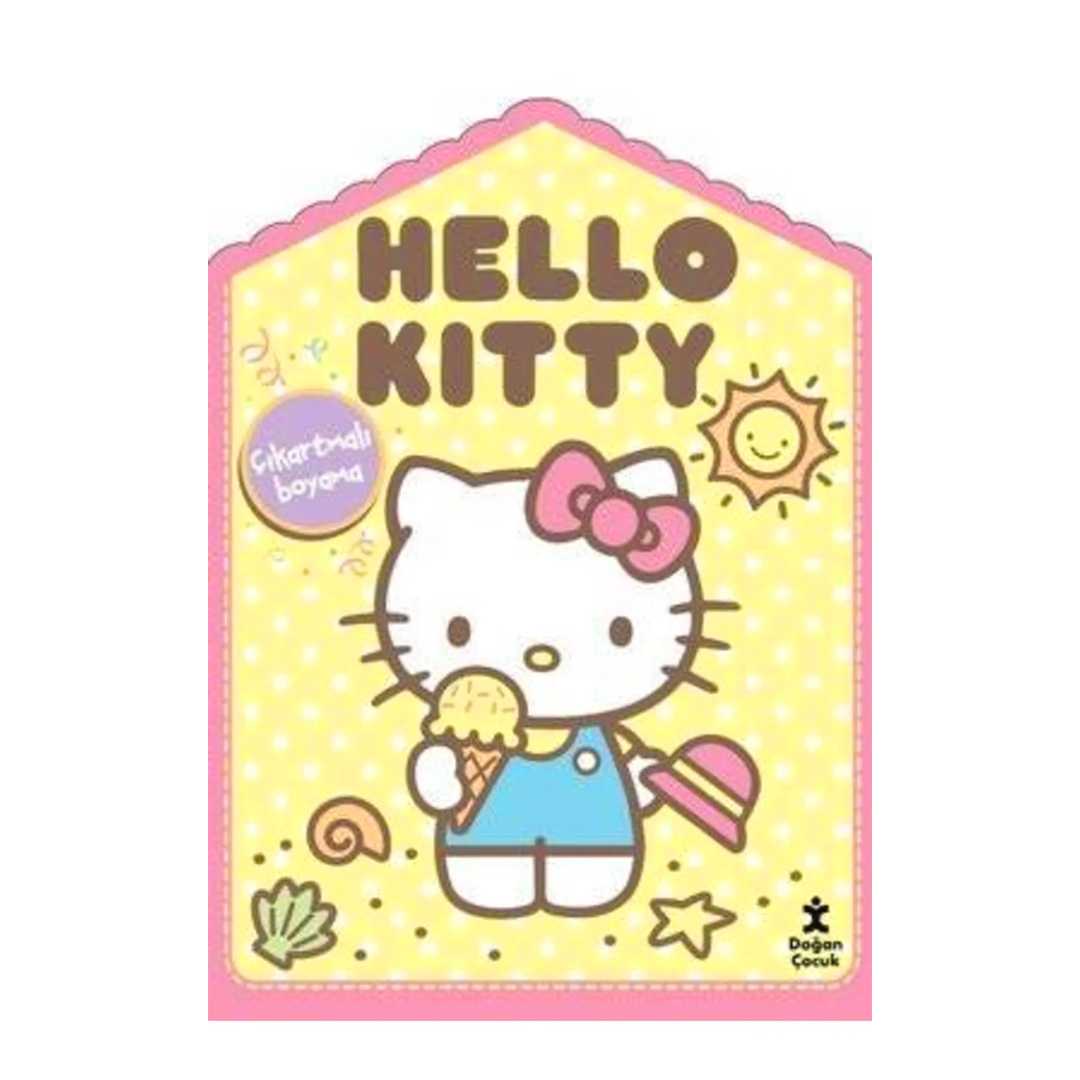 DOĞAN BOYAMA KİTABI HELLO KİTTY ÇIKARTMALI 1