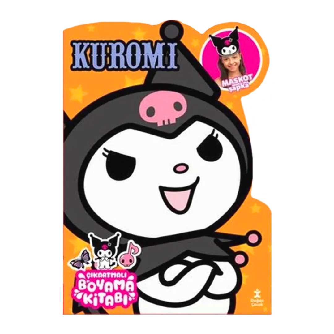 DOĞAN BOYAMA KİTABI KUROMİ MASKOT ŞAPKA ÇIKARTMALI 1