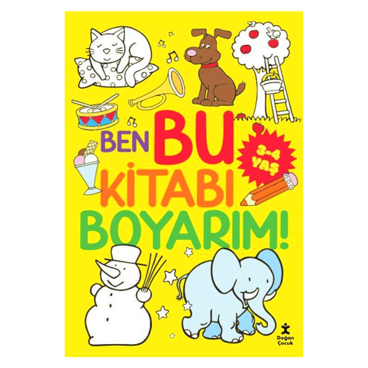 DOĞAN BOYAMA KİTABI BEN BU KİTABI BOYARIM 3-4 YAŞ 1
