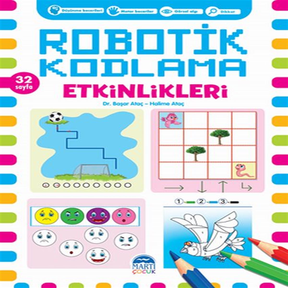 MARTI ETKİNLİK KİTABI ROBOTİK KODLAMA PEMBE 1