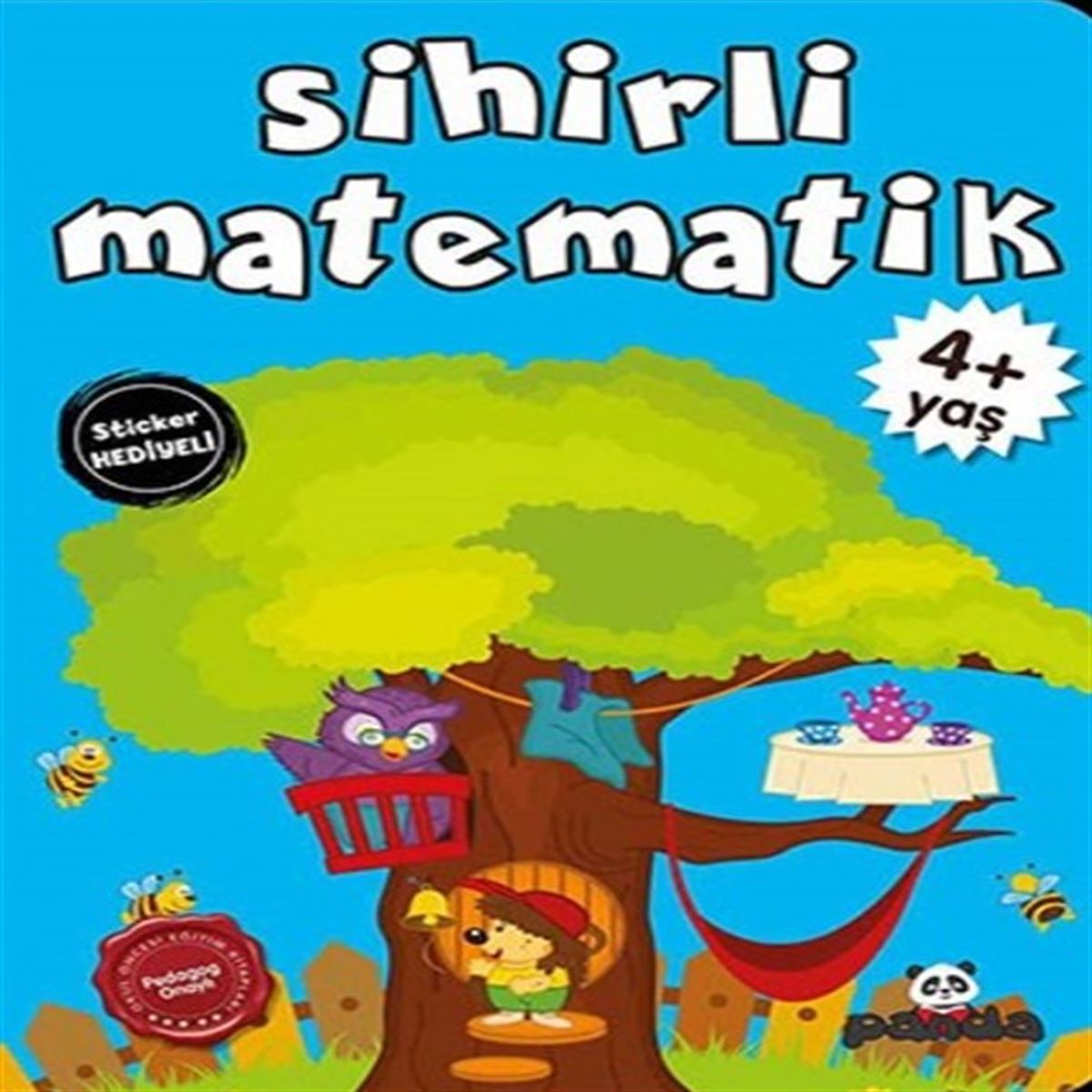 PANDA SİHİRLİ MATEMATİK STİCKER HEDİYELİ 4+ 1