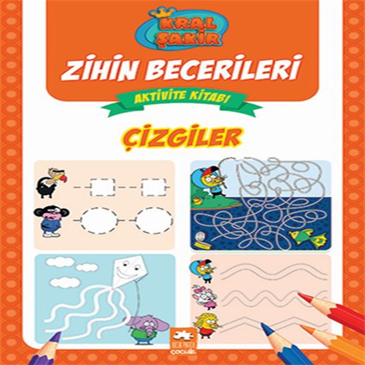 EKSİK PARÇA ETKİNLİK KRAL ŞAKİR ZİHİN BECERİLERİ AKTİVİTE KİTABI - ÇİZGİLER 1