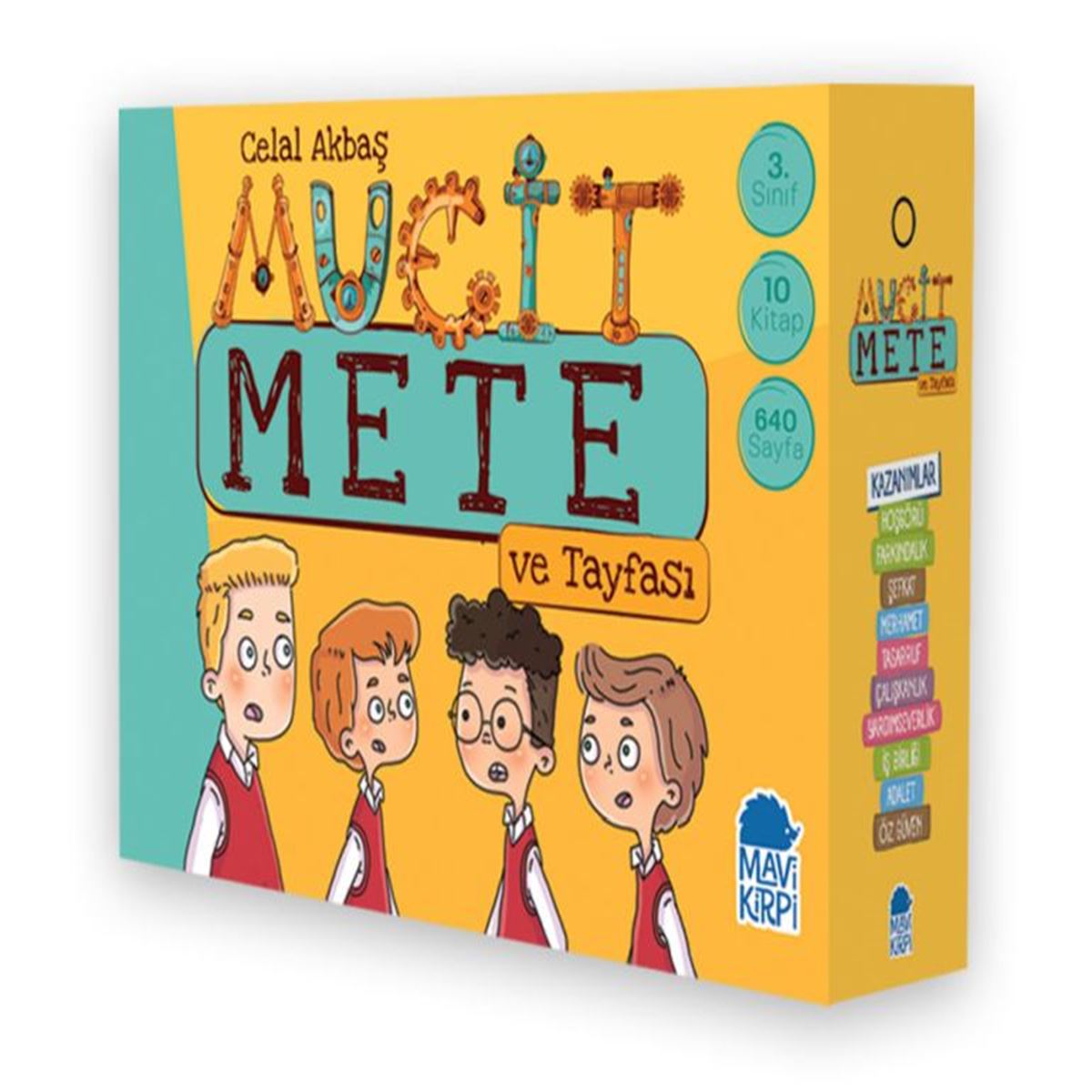 MAVİ KİRPİ HİKAYE MUCİT METE VE TAYFASI 3 SINIF 10 KİTAP 1