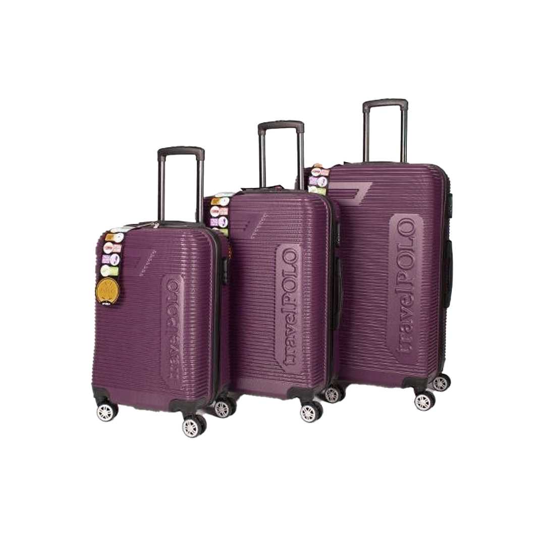 TRAVEL POLO VALİZ ABS A1011 MÜRDÜM 3 LÜ SET 1