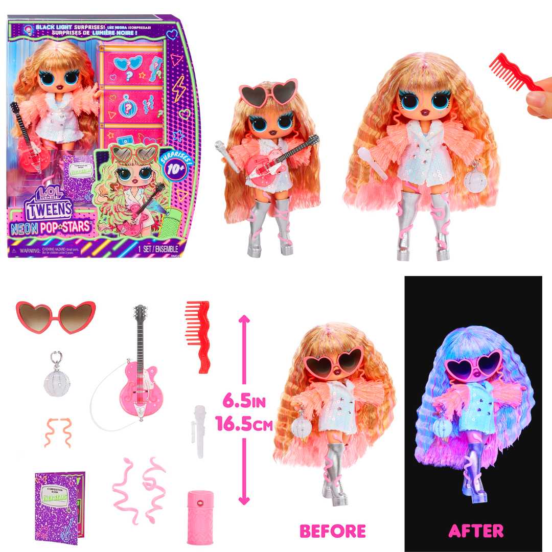 LOL SURPRİSE TWEENS 120650-667 NEON POP STARS BEBEKLER 10+ 1