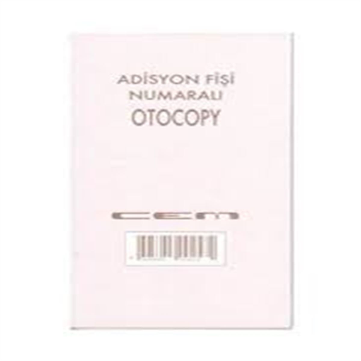 CEM ADİSYON FİŞİ OTOKOPİLİ NUMARALI 24 LI 1