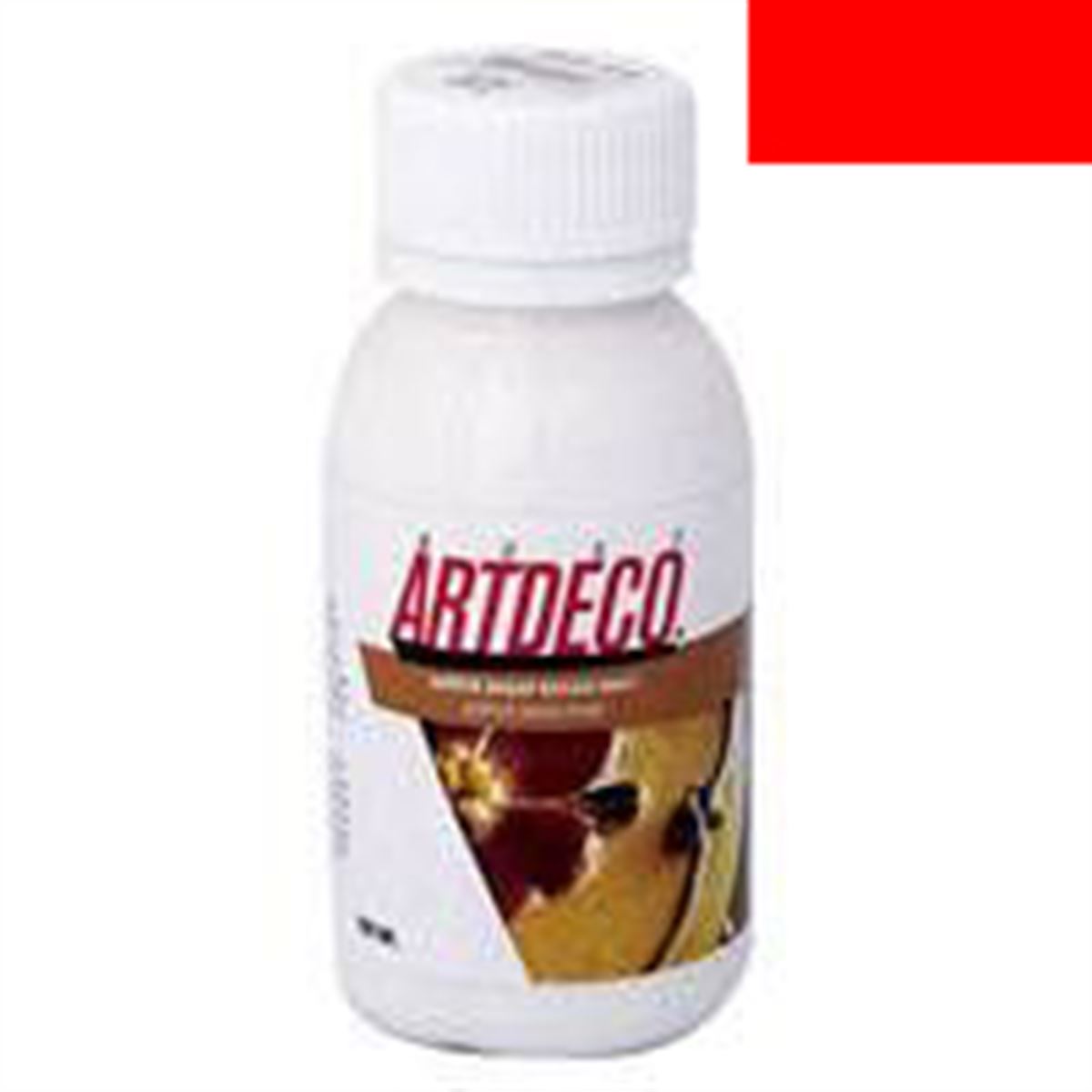 ARTDECO AHŞAP BOYASI Y-020R-606 KOYU KIRMIZI ŞİŞE 120 ML. 1