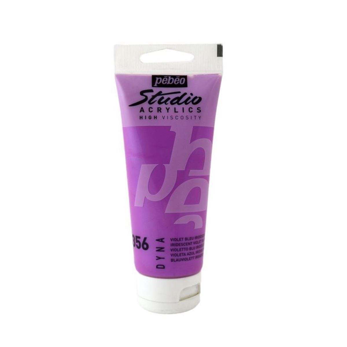 PEBEO AKRİLİK BOYA STUDİO TÜP 100 ML İRİDESCENT VİOLET BLUE 832-356 1