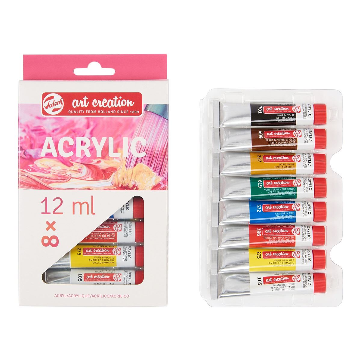 ART CREATİON AKRİLİK BOYA TÜP 12 ML 8 RENK 9021708M 1