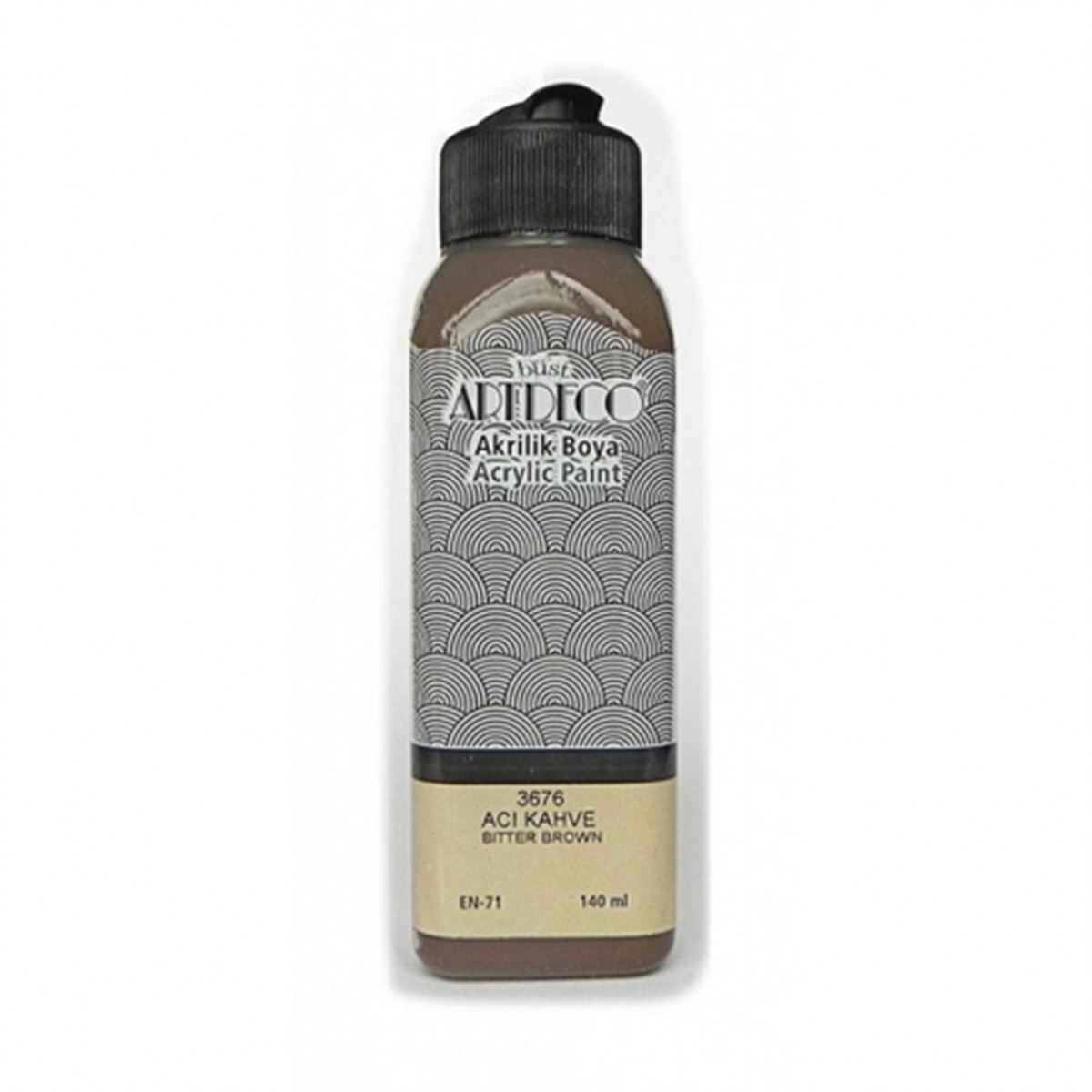 ARTDECO AKRİLİK BOYA 140 ML ACI KAHVE 3676 1