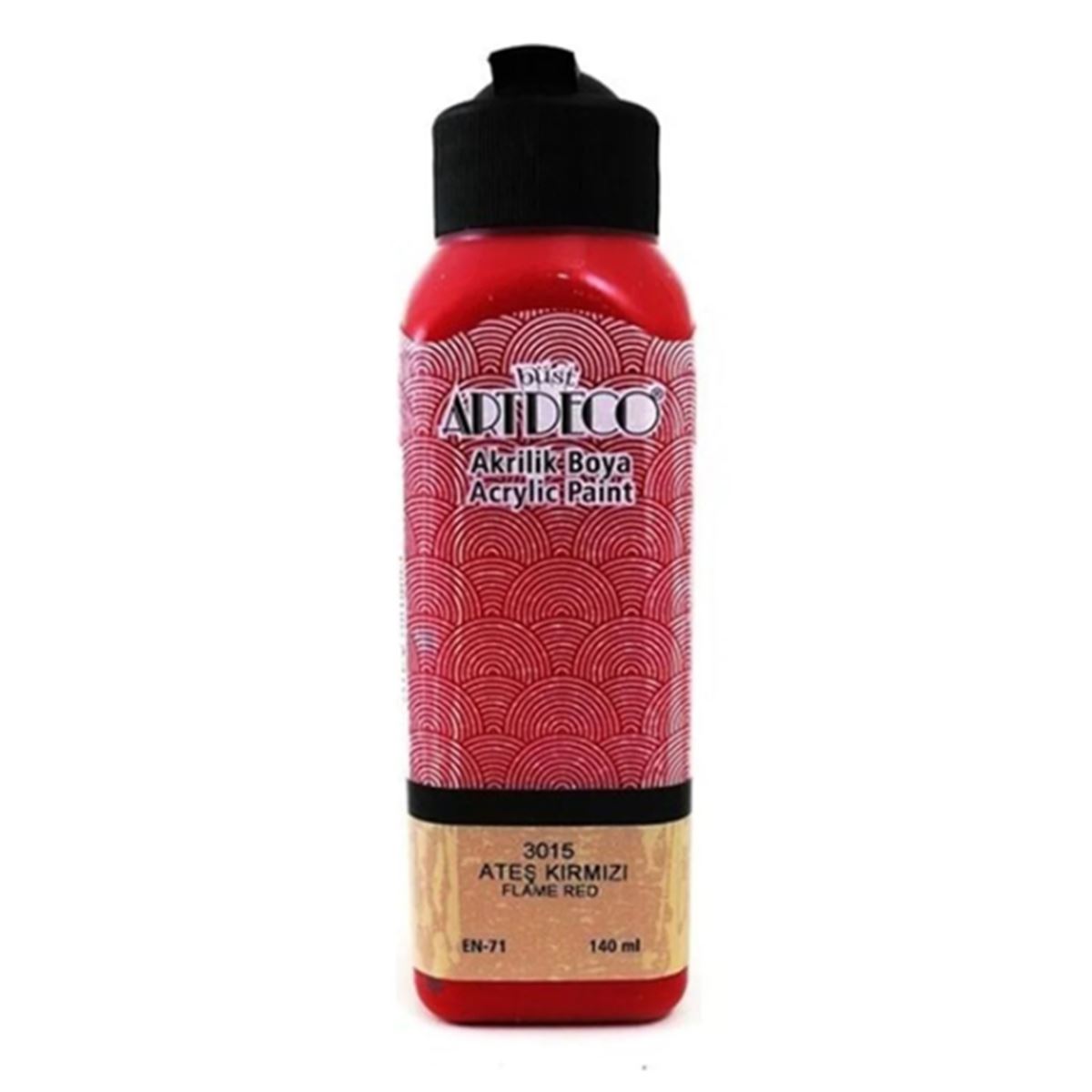 ARTDECO AKRİLİK BOYA 140 ML ATEŞ KIRMIZI 3015 1