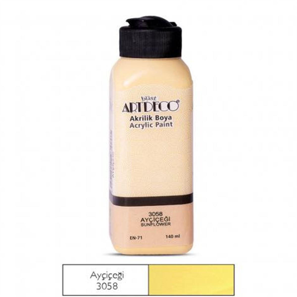 ARTDECO AKRİLİK BOYA 140 ML AYÇİÇEĞİ 3058 1