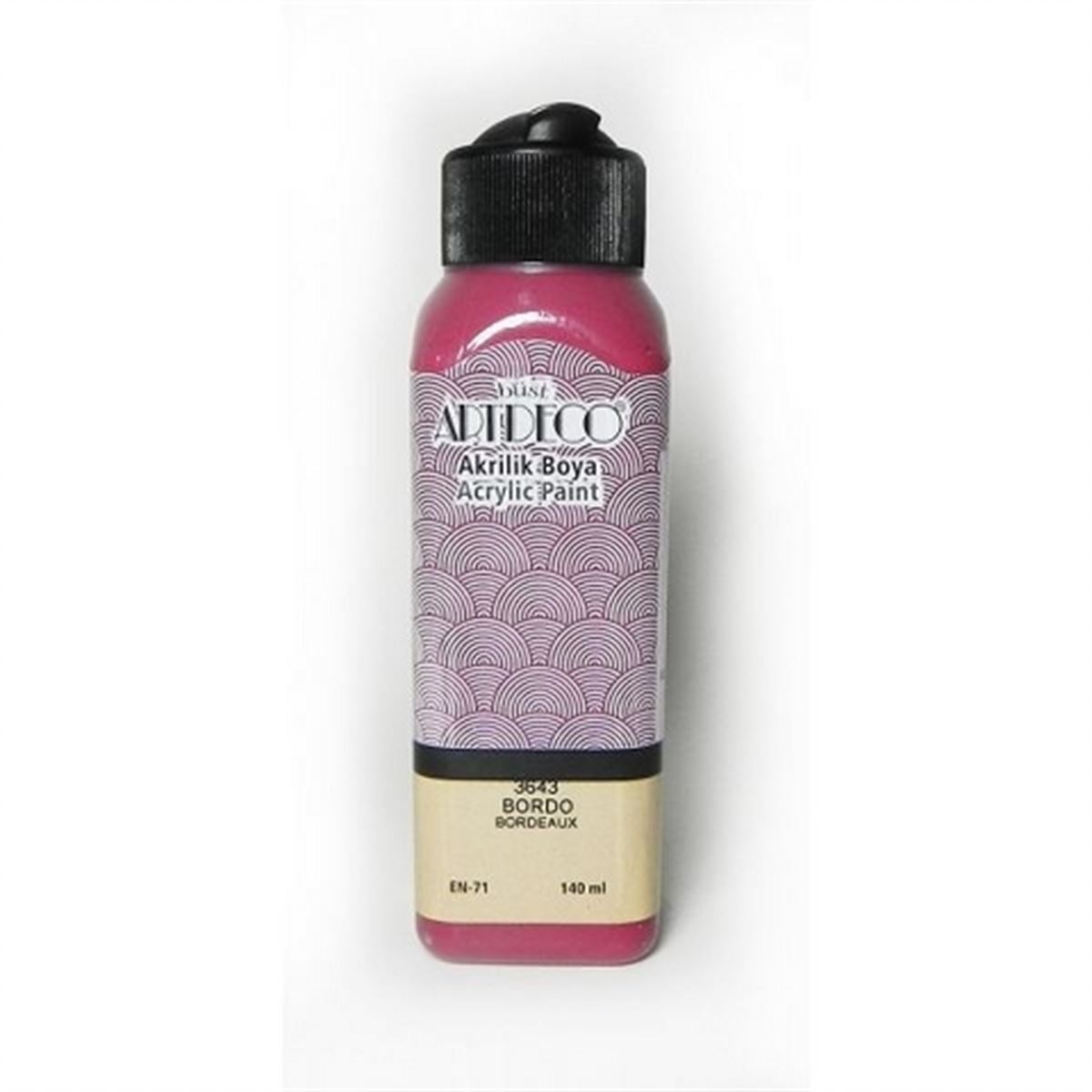 ARTDECO AKRİLİK BOYA 140 ML BORDO 3643 1