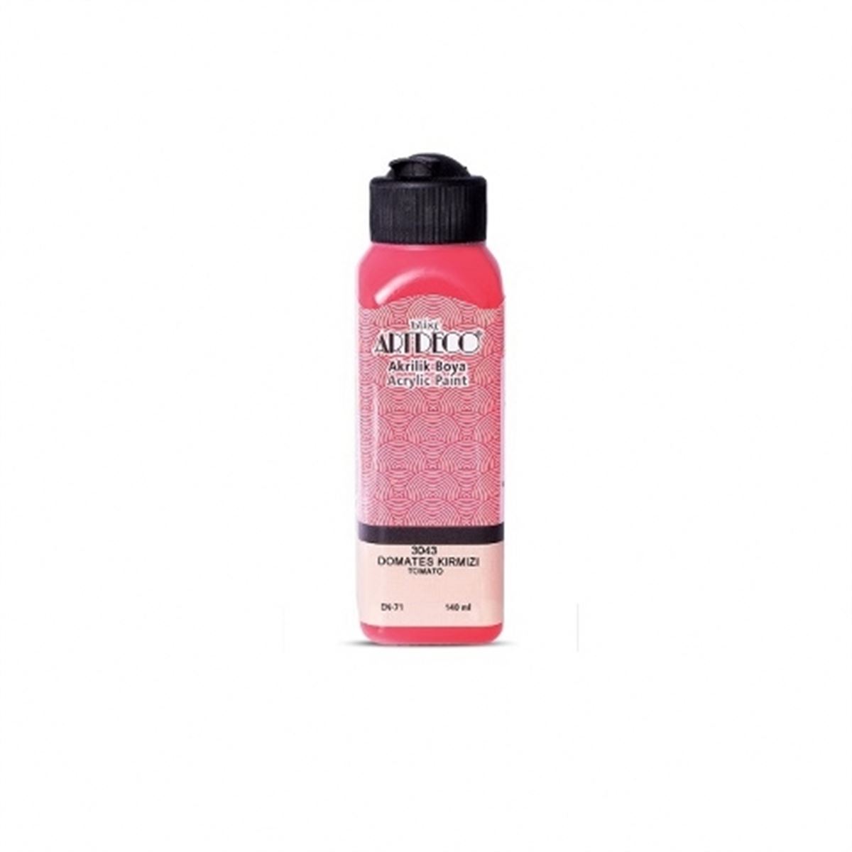 ARTDECO AKRİLİK BOYA 140 ML DOMATES KIRMIZISI 3043 1