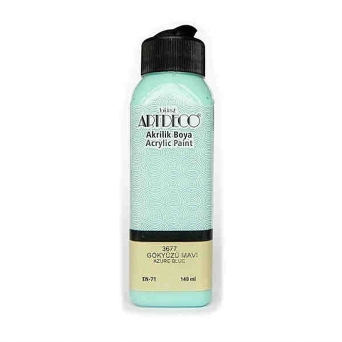 ARTDECO AKRİLİK BOYA 140 ML GÖKYÜZÜ MAVİ 3677 1