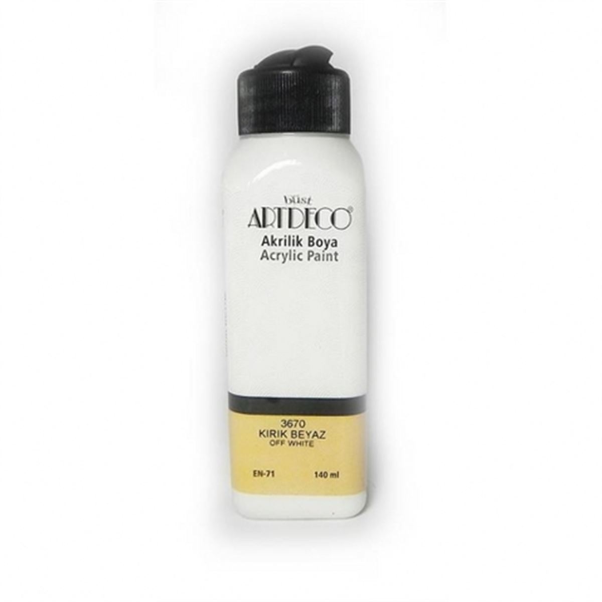 ARTDECO AKRİLİK BOYA 140 ML KIRIK BEYAZ 3670 1