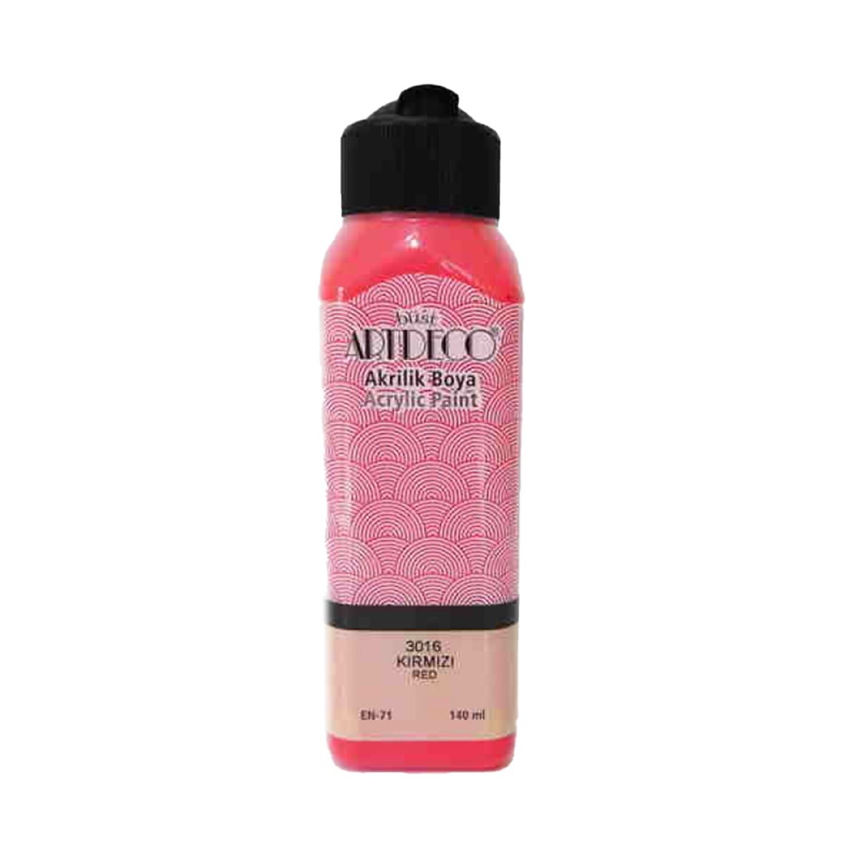 ARTDECO AKRİLİK BOYA 140 ML KIRMIZI 3016 1