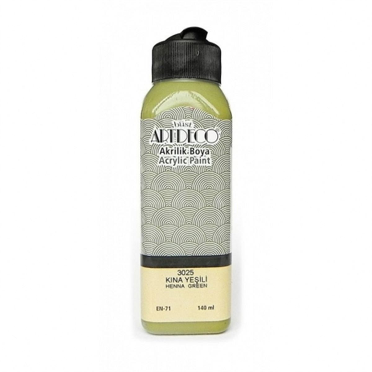 ARTDECO AKRİLİK BOYA 140 ML KINA YEŞİL 3025 1