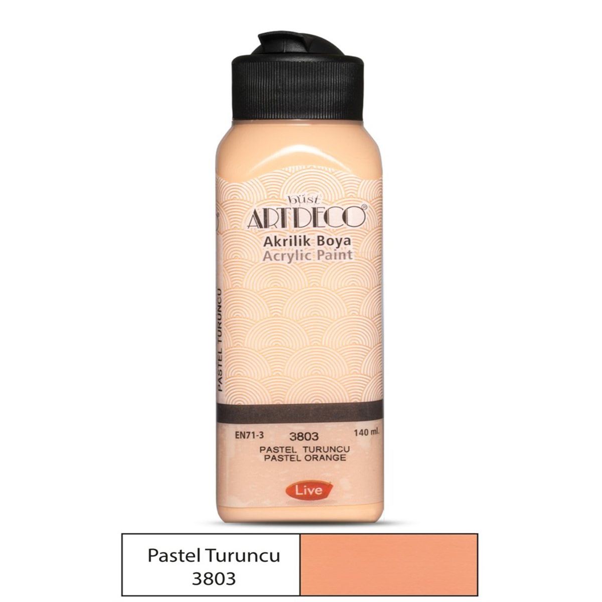 ARTDECO AKRİLİK BOYA 140 ML PASTEL TURUNCU 3803 1
