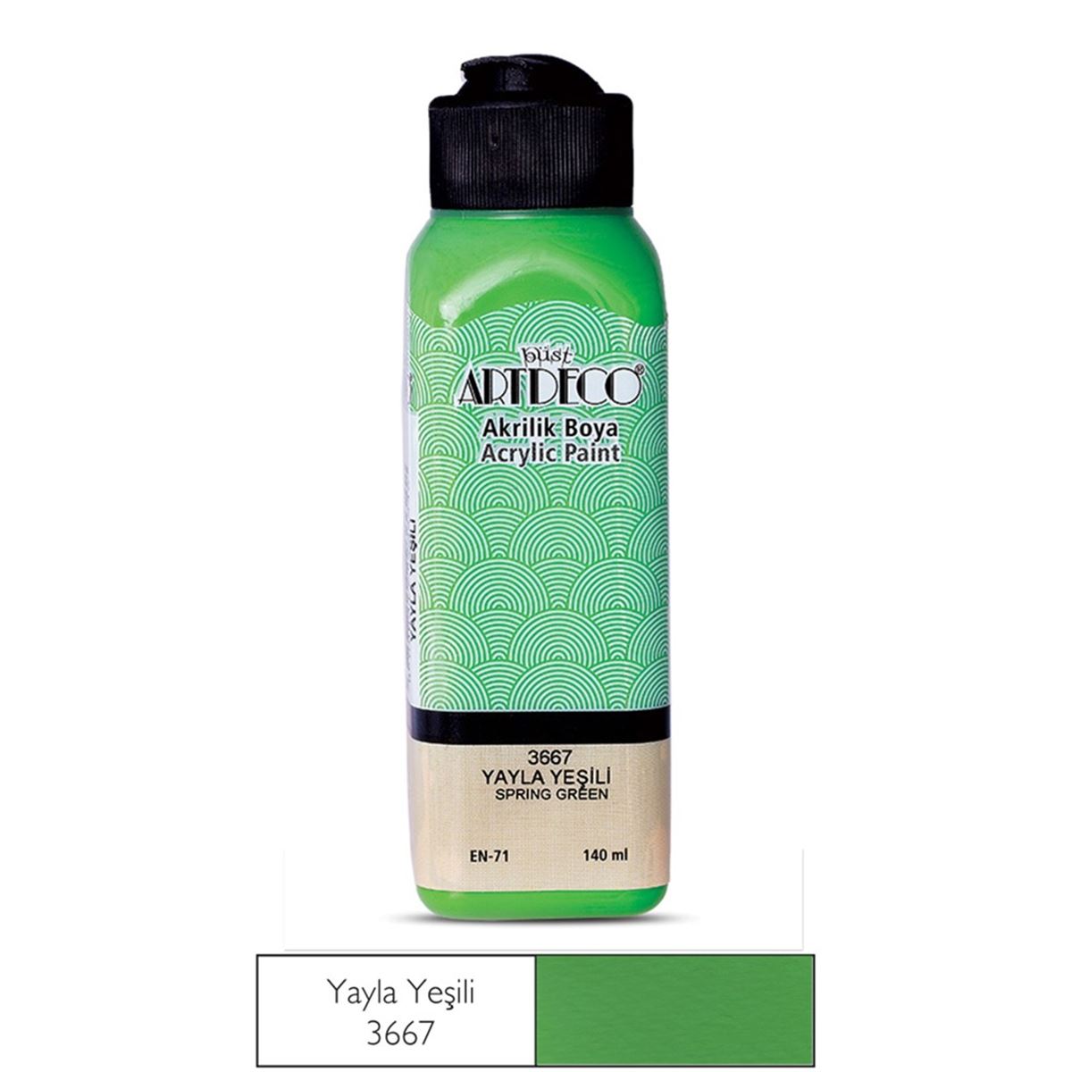 ARTDECO AKRİLİK BOYA 140 ML YAYLA YEŞİLİ 3667 1