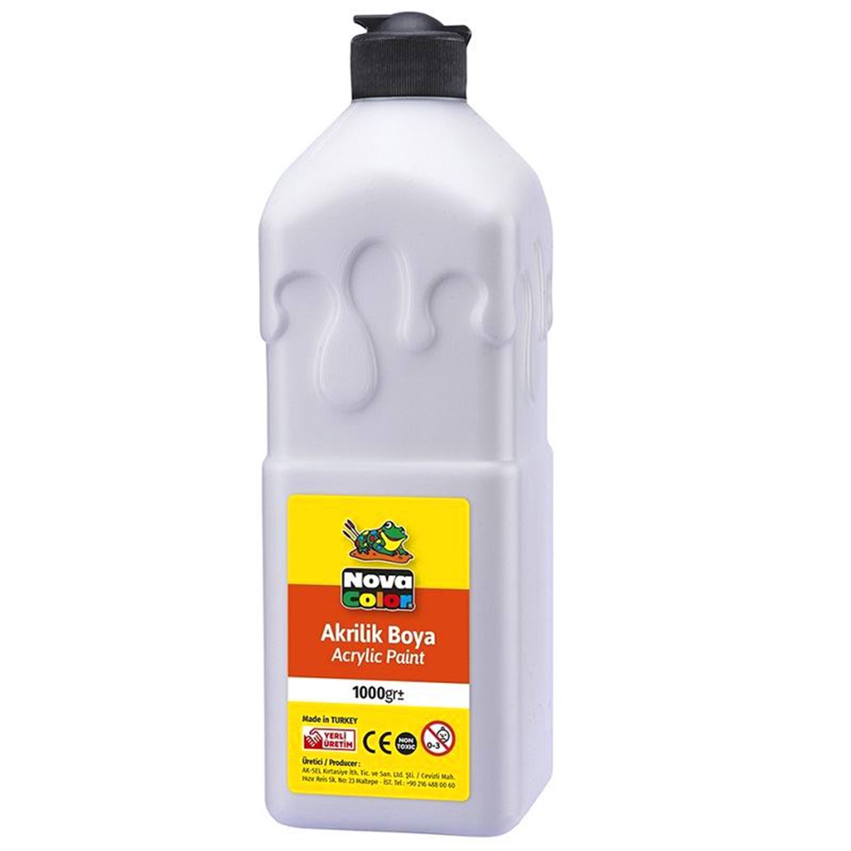 NOVA COLOR AKRİLİK BOYA 1000 GR BEYAZ NC-225 1
