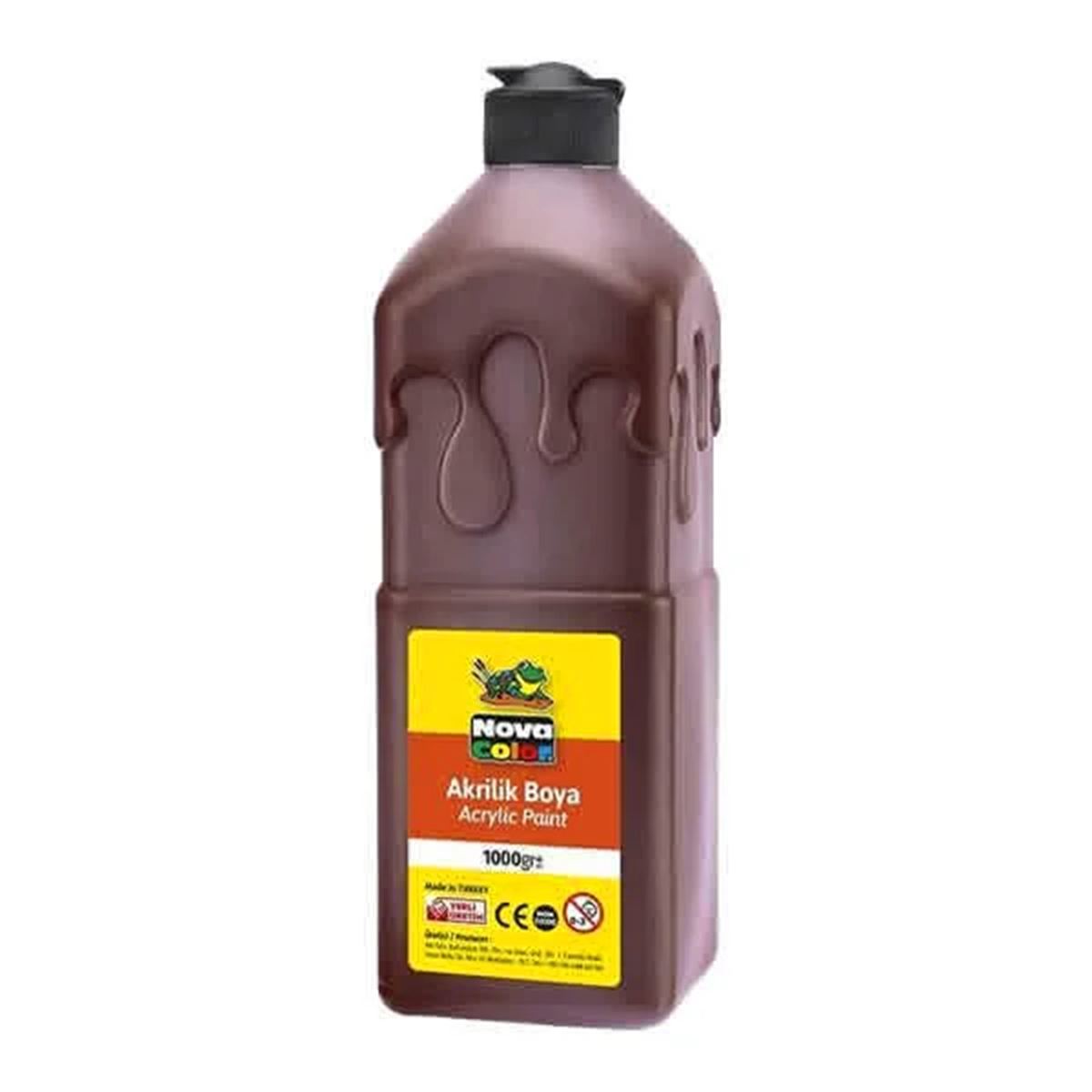 NOVA COLOR AKRİLİK BOYA 1000 GR KAHVERENGİ NC-227 1