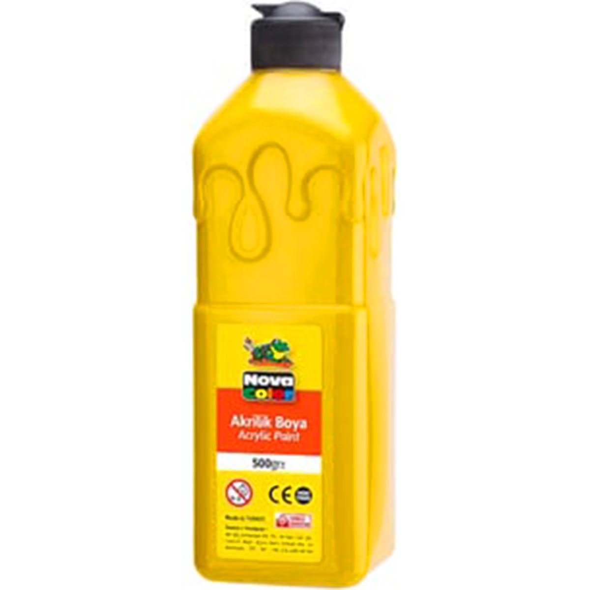 NOVA COLOR AKRİLİK BOYA 500 ML SARI NC-381 1