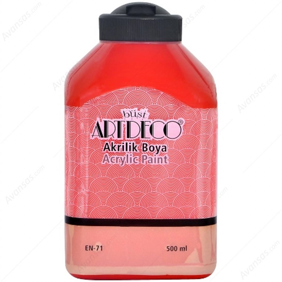 ARTDECO AKRİLİK BOYA 500 ML ATEŞ KIRMIZI 3015 1