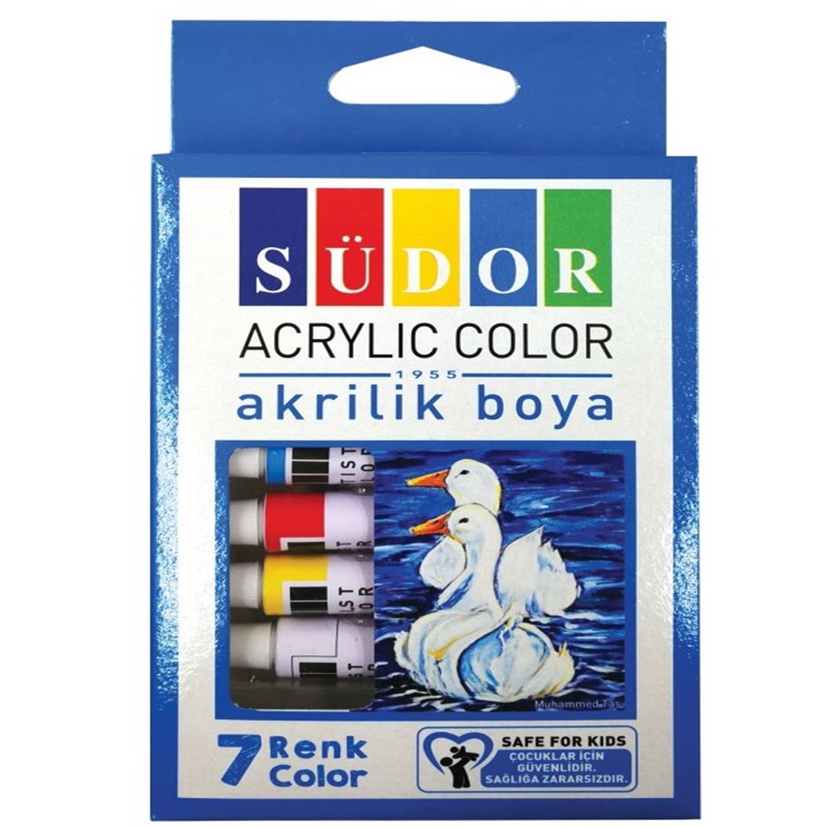 SÜDOR AKRİLİK BOYA TÜP 9 ML 7 RENK SD191 1