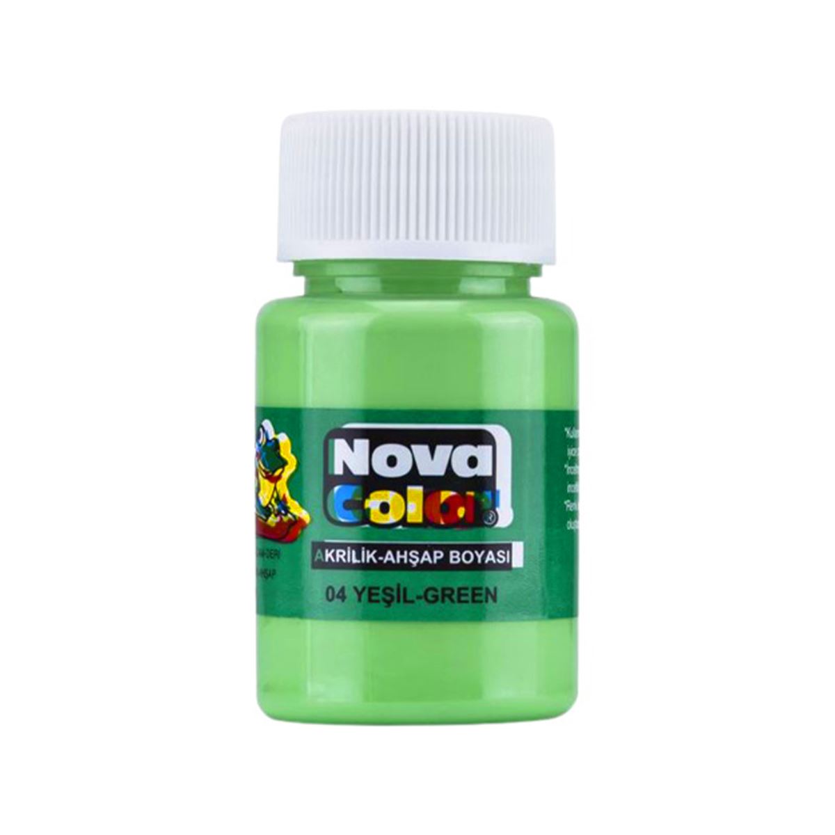 NOVA COLOR AKRİLİK BOYA ŞİŞE 30 ML YEŞİL 12 Lİ NC-172 1