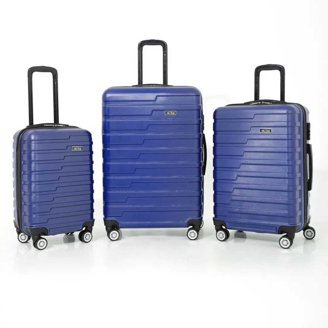 TRAVEL POLO - HUUP VALİZ ABS ANK1021 LACİVERT 3 LÜ SET 1