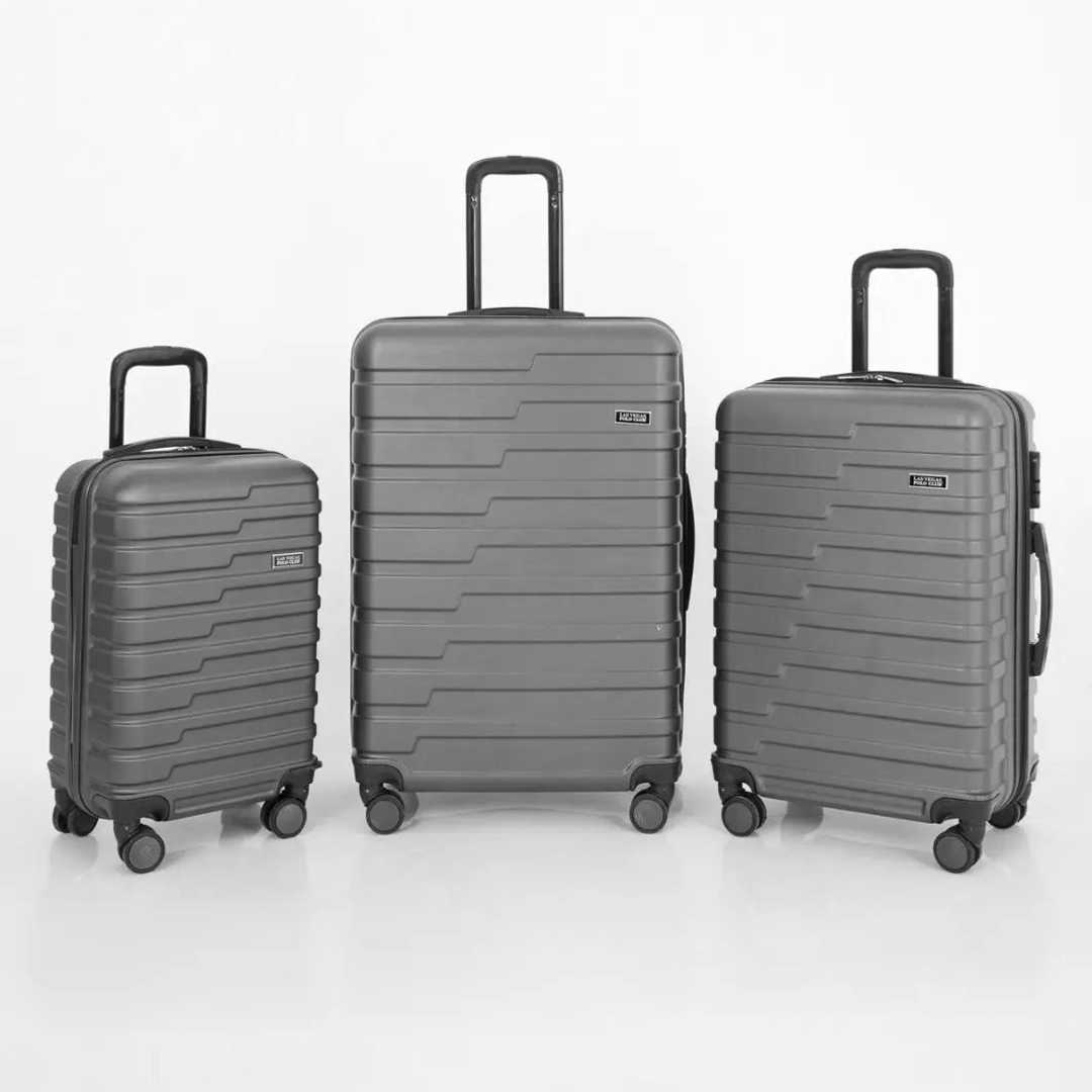 TRAVEL POLO - HUUP VALİZ ABS ANK1021 FÜME 3 LÜ SET 1