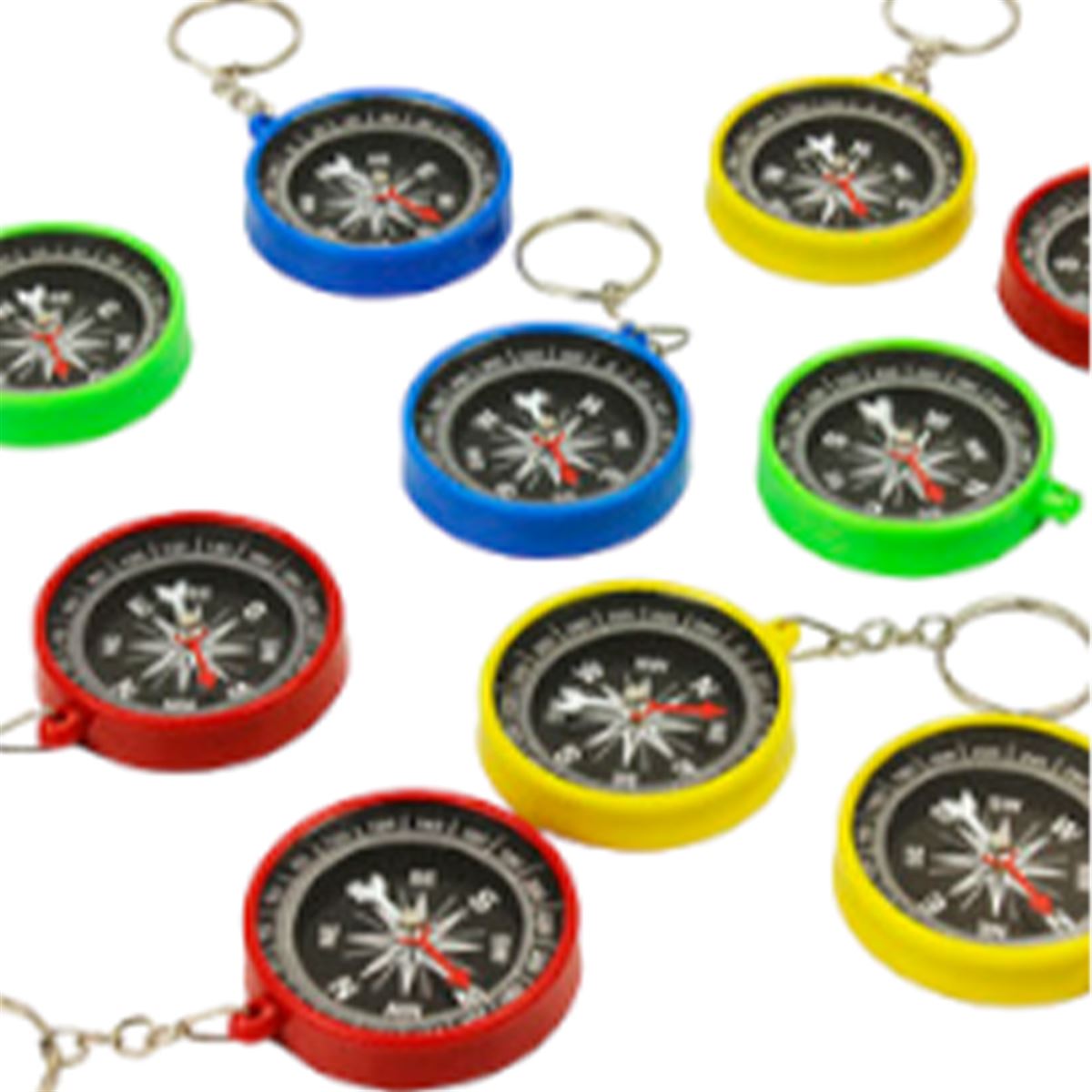 FASHİON ANAHTARLIKLI PUSULA 12 Lİ 1