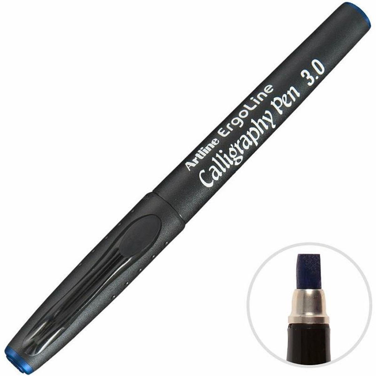 ARTLİNE KALİGRAFİ KALEMİ ERGOLİNE 243 MAVİ 3.0 MM 12 Lİ 1