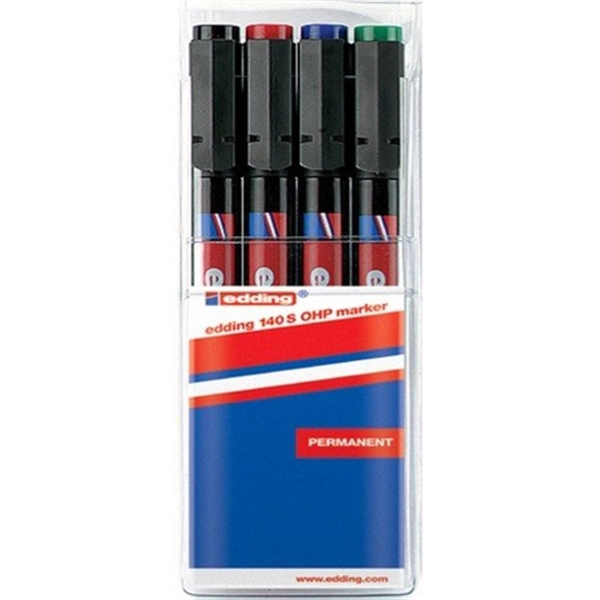 EDDING ASETAT KALEMI E-140 S 4-LÜ POSET 1