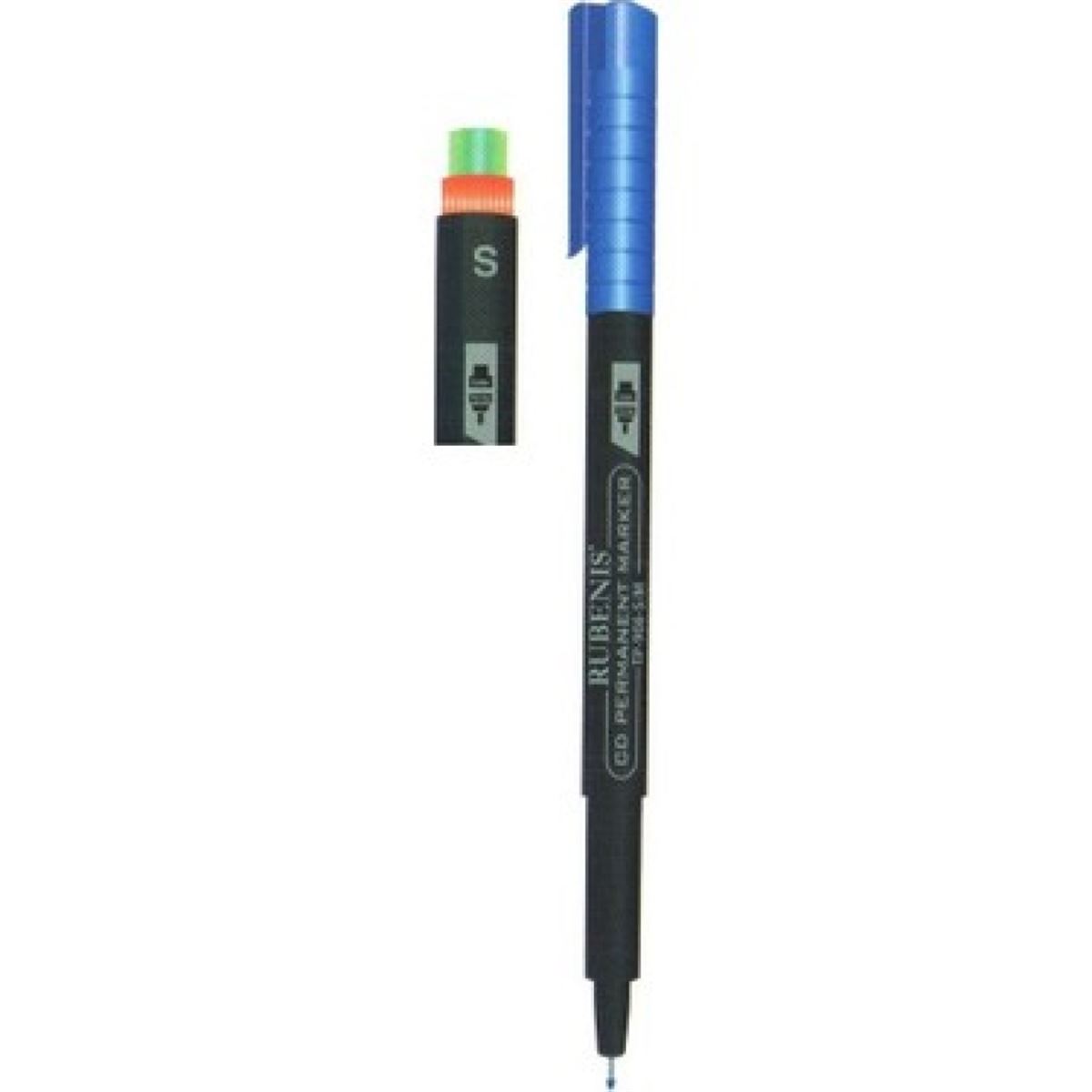 RUBENİS ASETAT KALEMİ TP-906 S MAVİ SİLGİLİ 12 Lİ 1