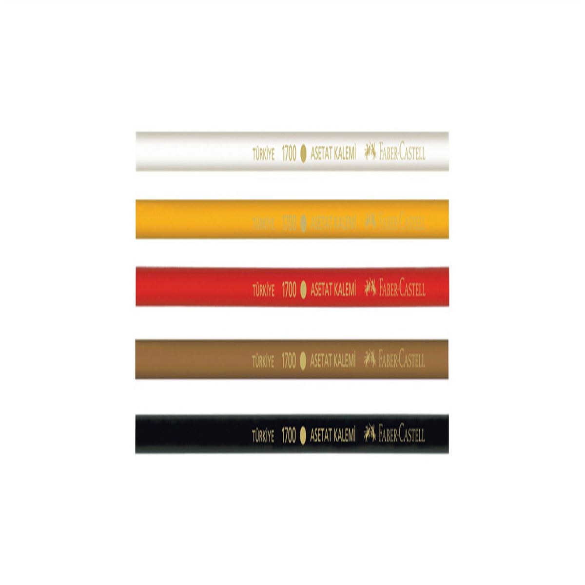 FABER ASETAT KALEMİ AĞAÇ SARI 12 Lİ 170002 1