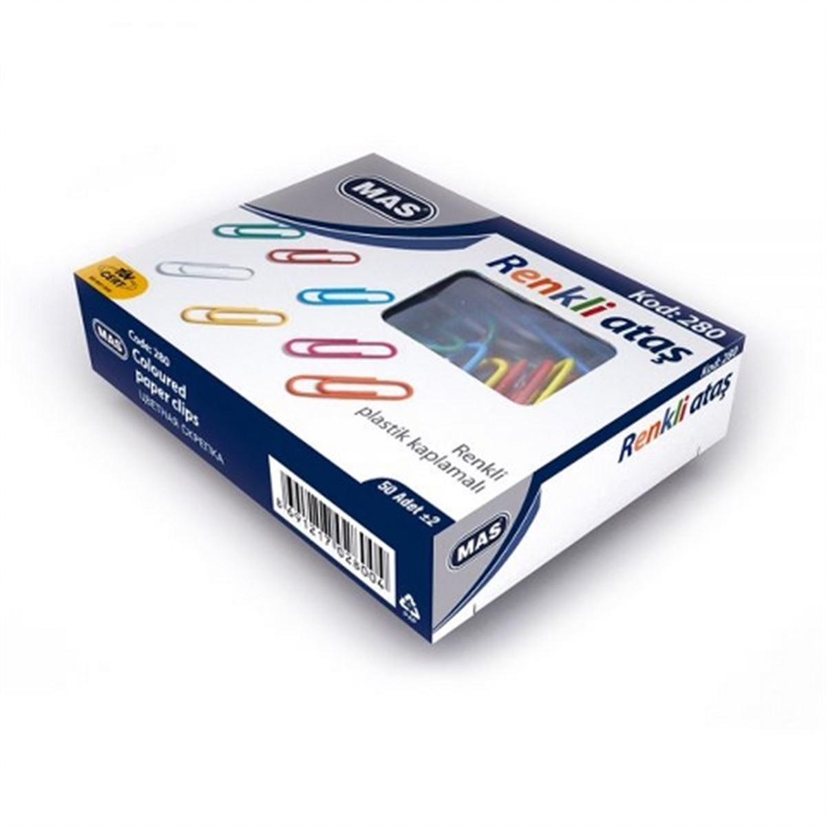 MAS ATAŞ RENKLİ PVC KAPLI 28 MM 36 LI 280 1