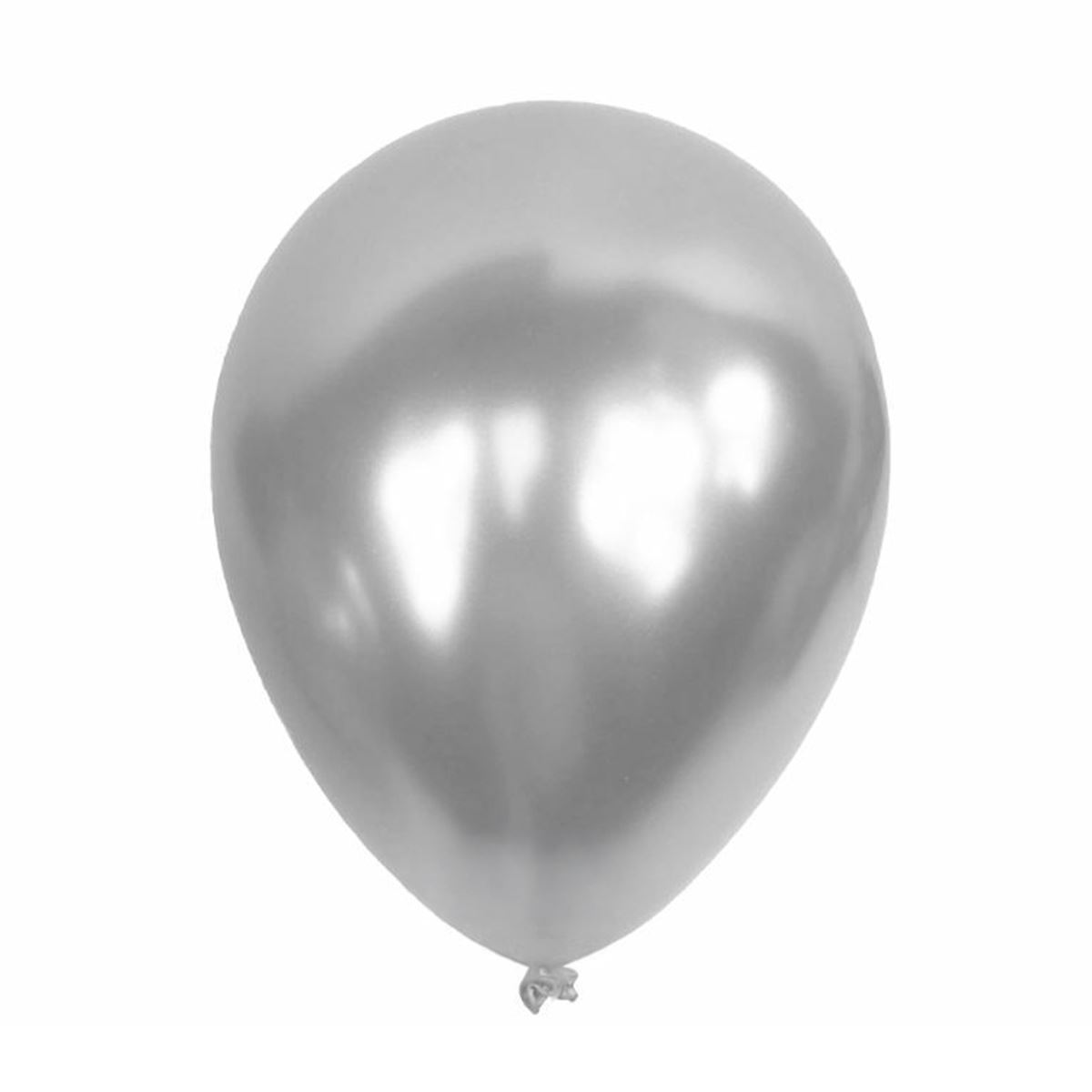 BALONEVİ BALON 2122431 METALİK GRİ 100 LÜ 1