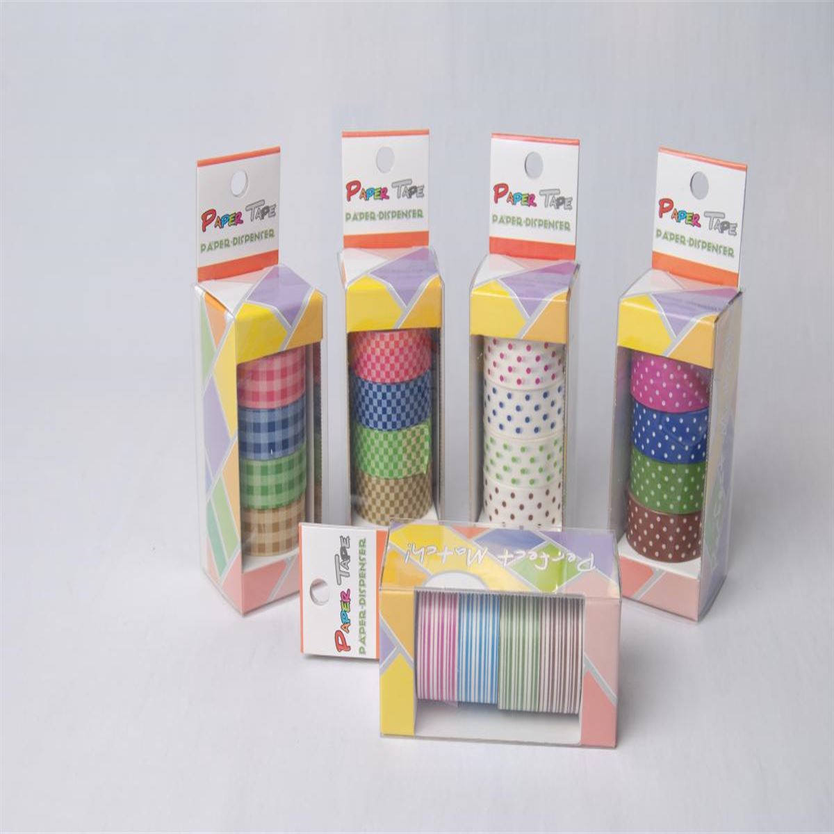 KAKOSAN RENKLİ BANT DESENLİ 15x5 4 LÜ DT-479 1