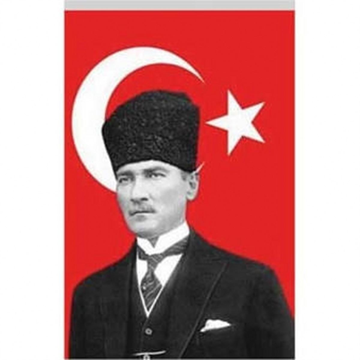 BUKET BAYRAK BEZ ATALI 70x105 ALPAKA KUMAŞ BKT-141 1