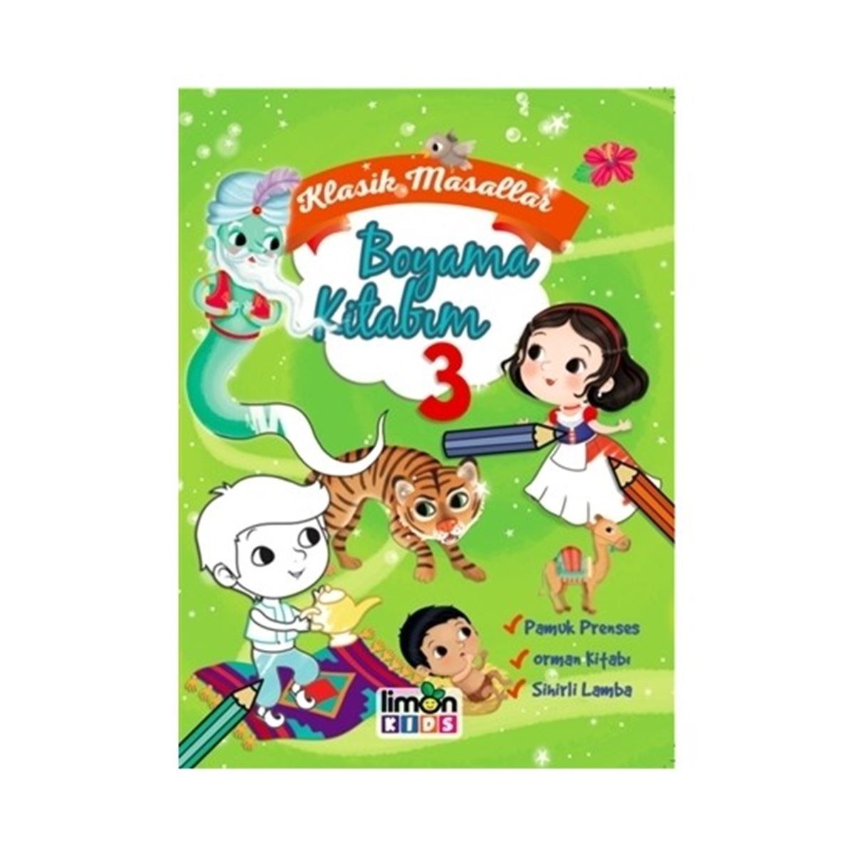 LİMON KİDS BOYAMA KİTABI KLASİK MASALLAR BOYAMA KİTABIM 3 1