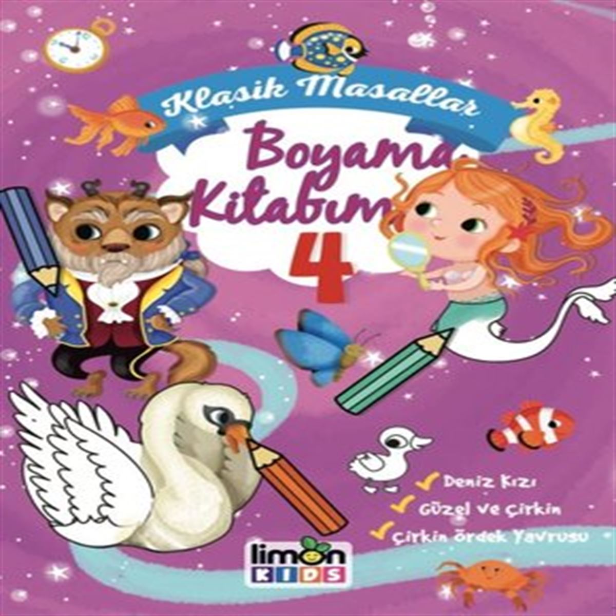 LİMON KİDS BOYAMA KİTABI KLASİK MASALLAR BOYAMA KİTABIM 4 1