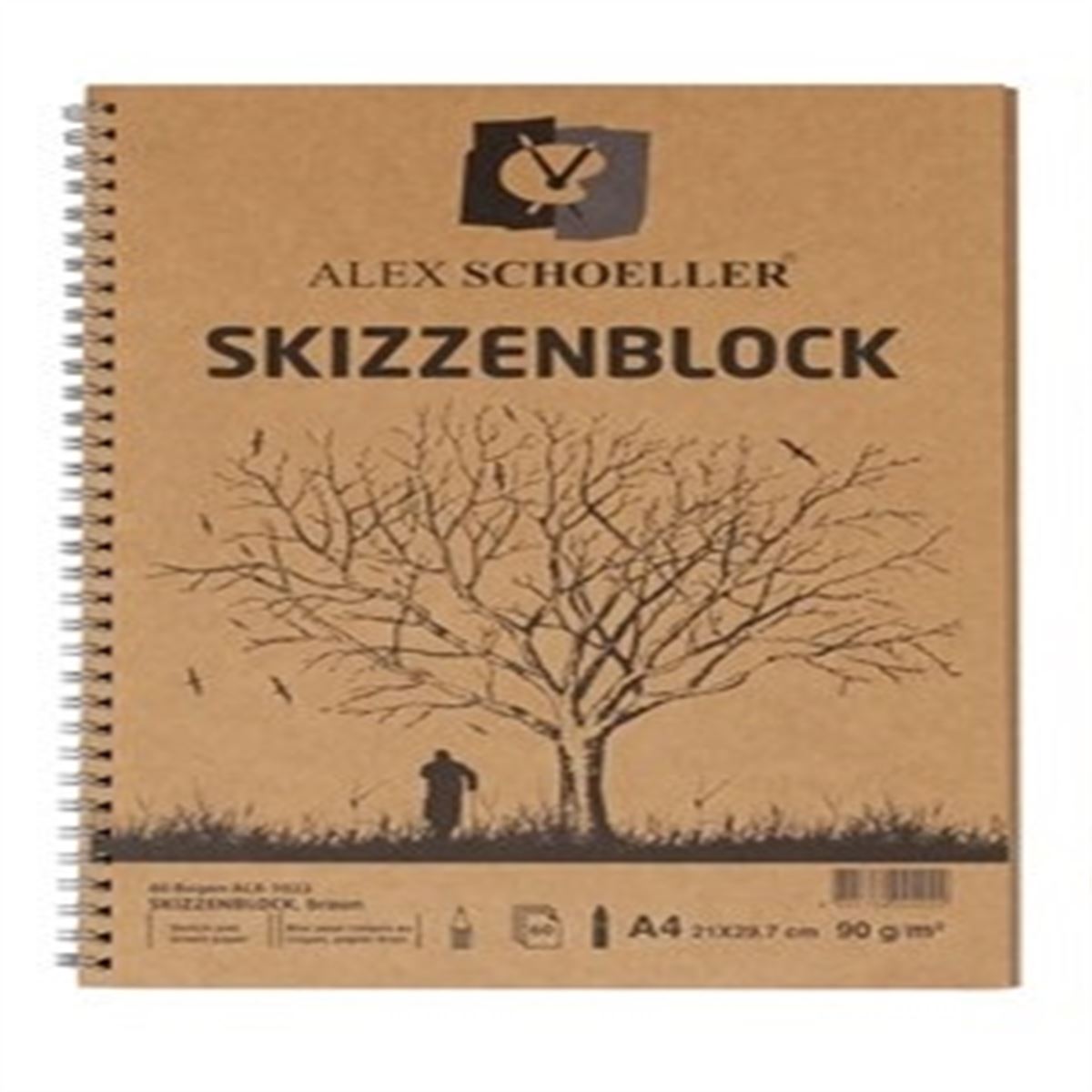 ALEX BLOKNOT KRAFT SPİRALLİ A4 60 YP YATAY ALX-1022 1