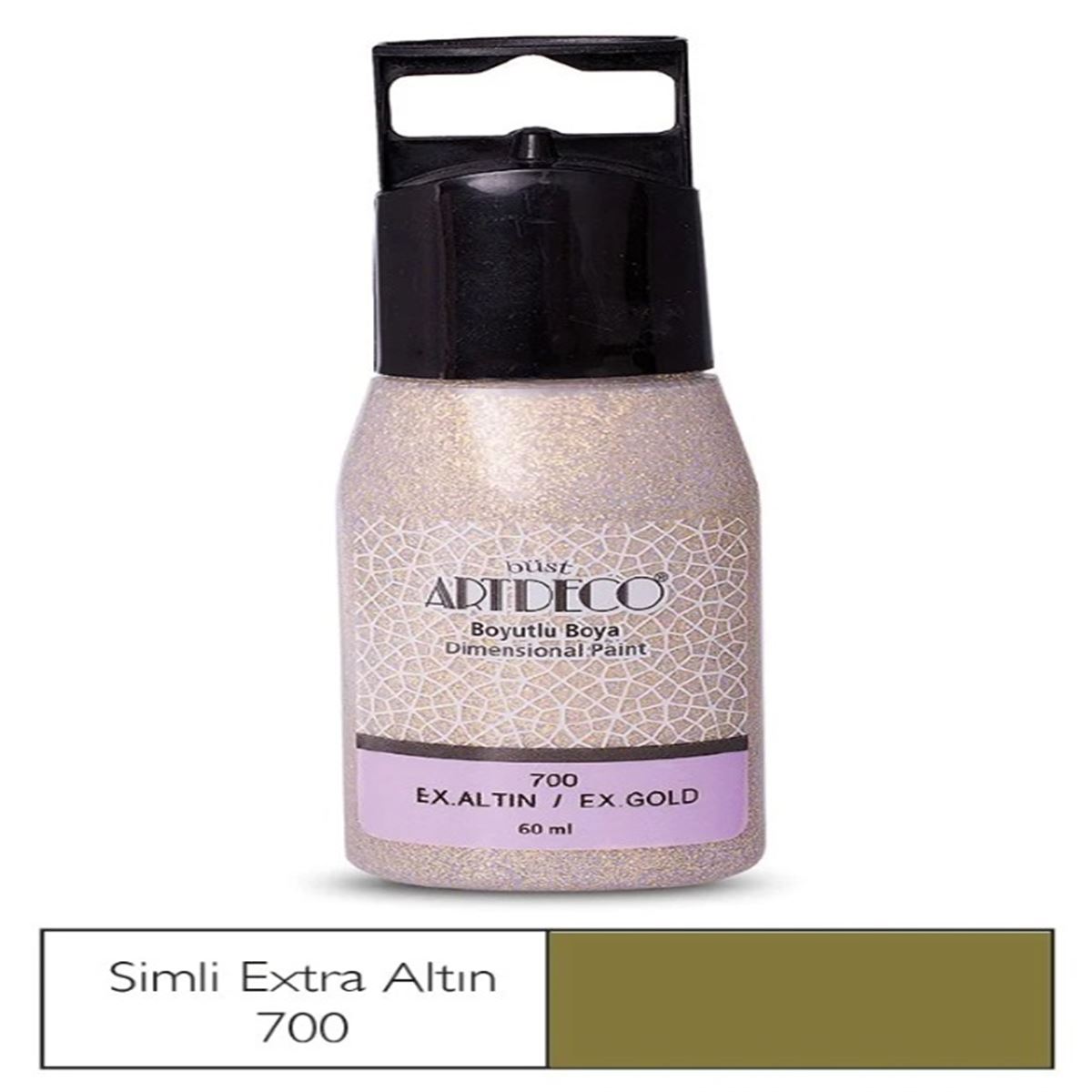 ARTDECO BOYUTLU BOYA 60 ML SİMLİ EKSTRA ALTIN 41C-700 1