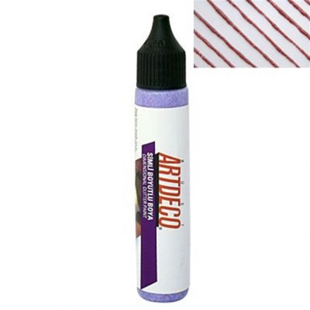 ARTDECO BOYUTLU BOYA SİMLİ 30 ML.ŞİŞE ŞEFFAF Y-041B-690 1