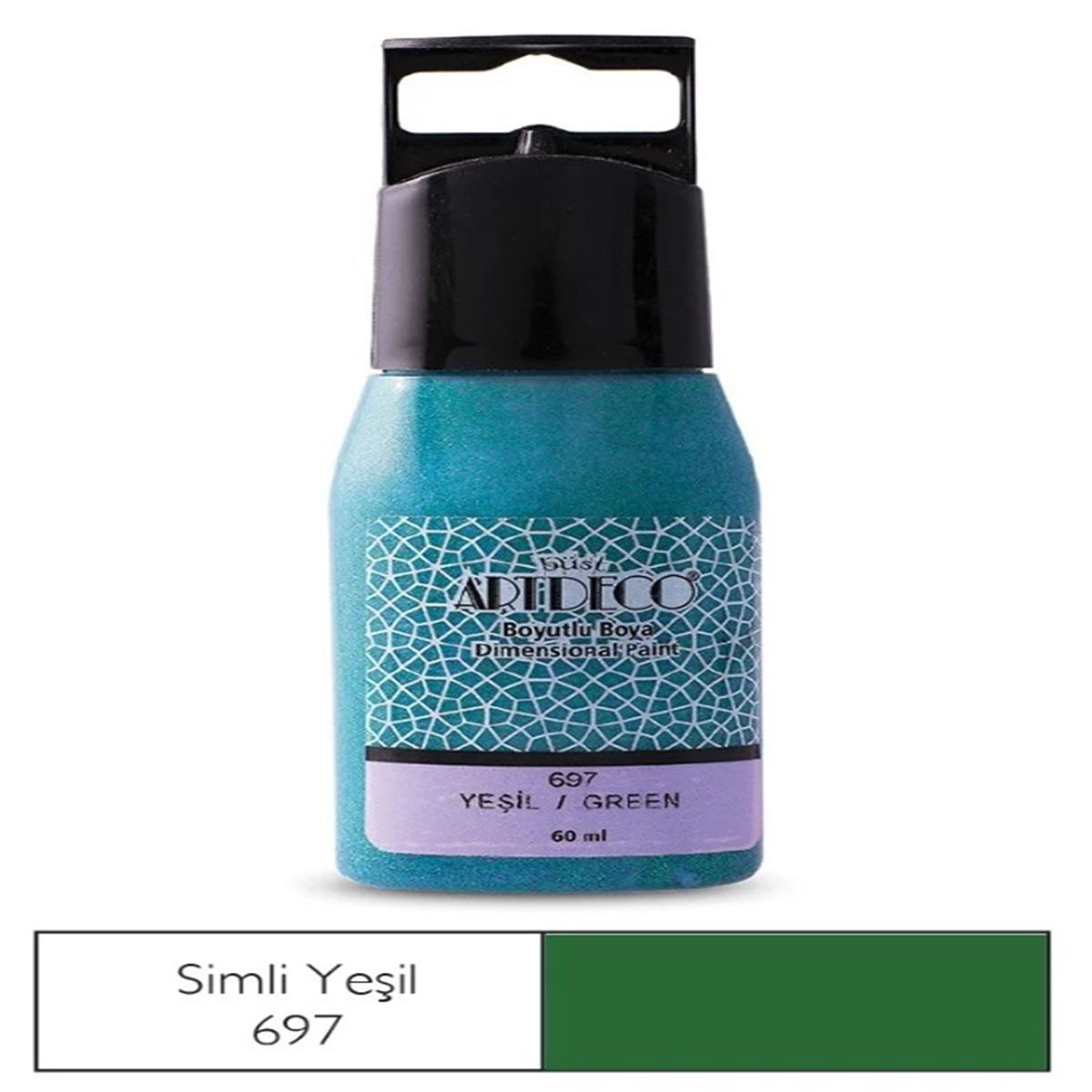 ARTDECO BOYUTLU BOYA 60 ML SİMLİ YEŞİL 41C-697 1
