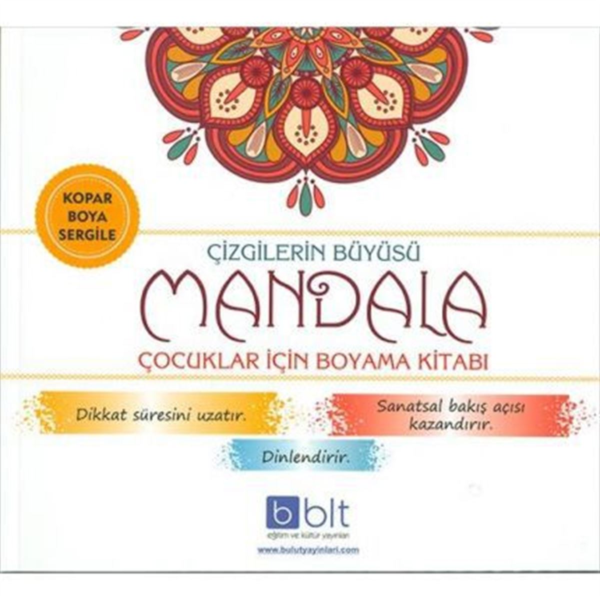 BULUT BOYAMA MANDALA ÇİZGİLERİN BÜYÜSÜ ÇOCUKLAR İÇİN 1