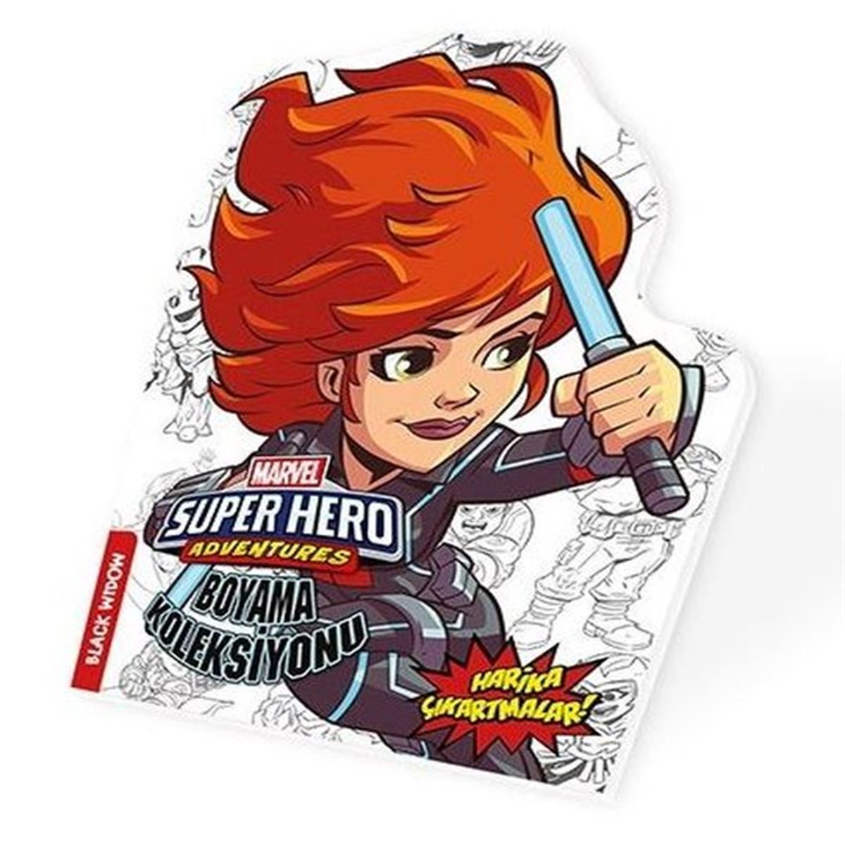 BETA BOYAMA MARVEL SÜPER HERO - BLACK WIDOW (ÇIKARTMALI) 1